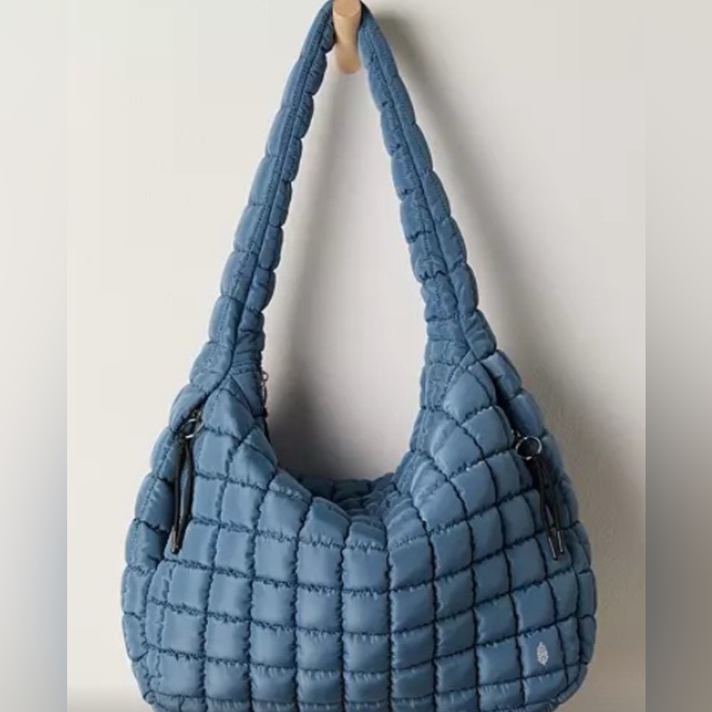 New FP Movement by Free People Quilted Hobo in Blue